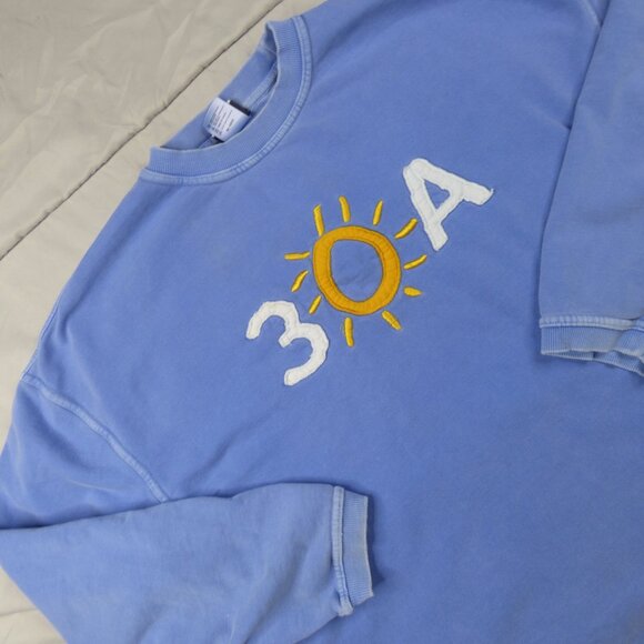 Florida 30A Sweatshirt Women's XL Blue Pullover Oarsman - Picture 3 of 11